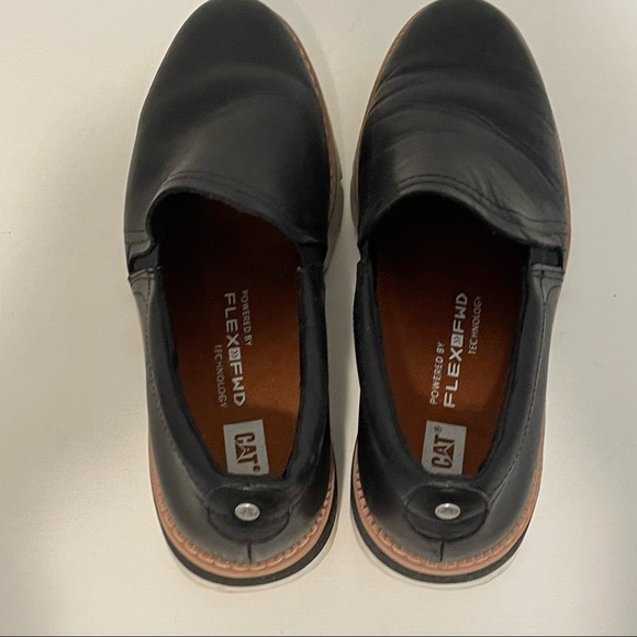 CAT leather loafer platform with heel - Picture 2 of 5